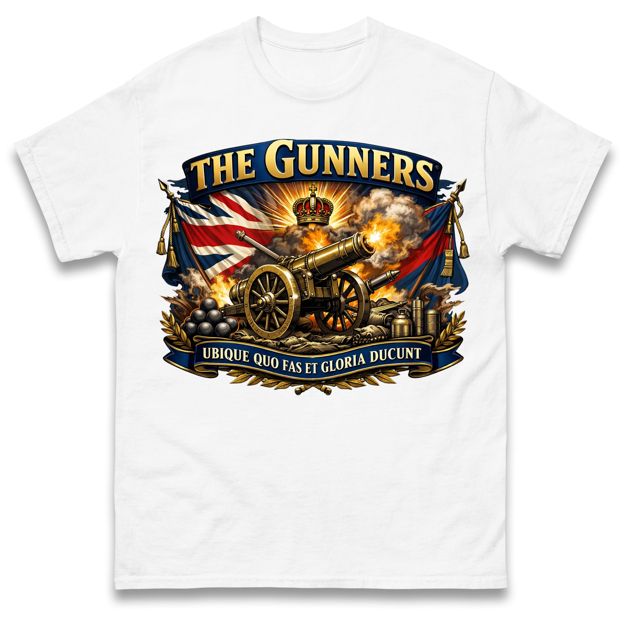 Royal Artillery The Gunners Ubique Quo Fas Et Gloria Ducunt T Shirt Tshirt Mens Womens Unisex Tops Tees S
Royal Artillery The Gunners Ubique Quo Fas Et Gloria Ducunt T Shirt Tshirt Mens Womens Unisex Tops Tees S