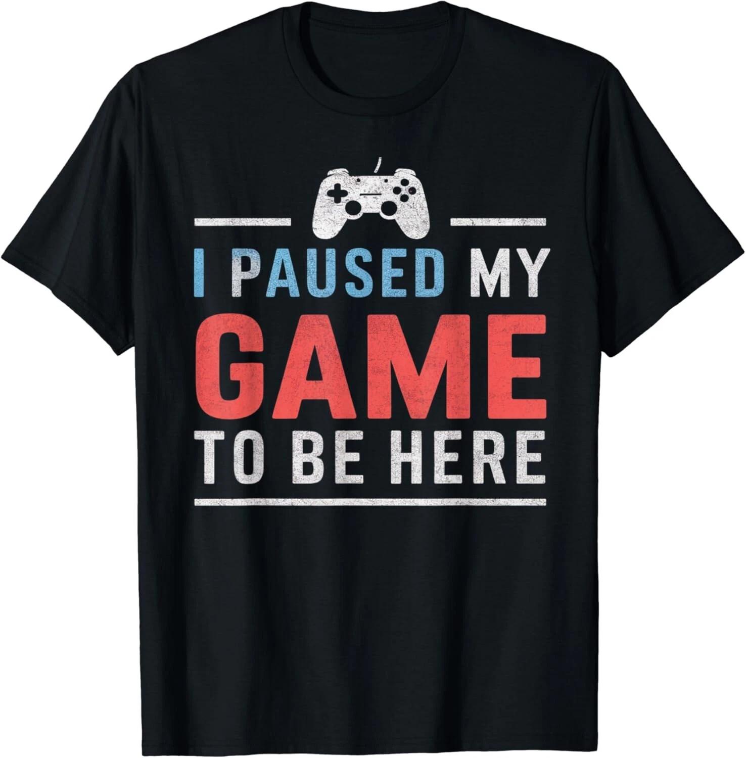 I Paused My Game To Be Here Funny Retro Vintage Gamers Gift Unisex T-Shirt 4XL
I Paused My Game To Be Here Funny Retro Vintage Gamers Gift Unisex T-Shirt 4XL
