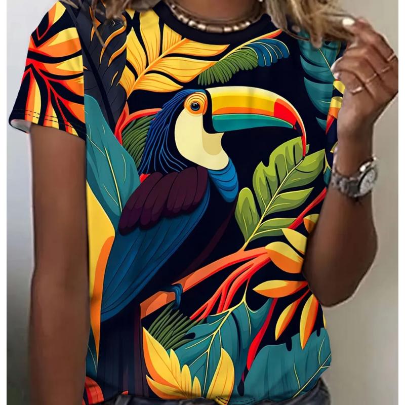 Fashion Women s Crew Neck T-Shirt 3D Color Printing Short Sleeve 6XL
Fashion Women s Crew Neck T-Shirt 3D Color Printing Short Sleeve 6XL