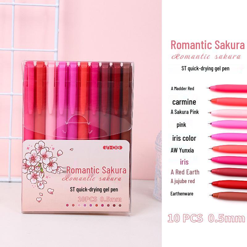 Student Side Click Pen Set – 10-Piece Taro Milk Tea Color for Smooth Writing 0.5mm
Student Side Click Pen Set – 10-Piece Taro Milk Tea Color for Smooth Writing 0.5mm