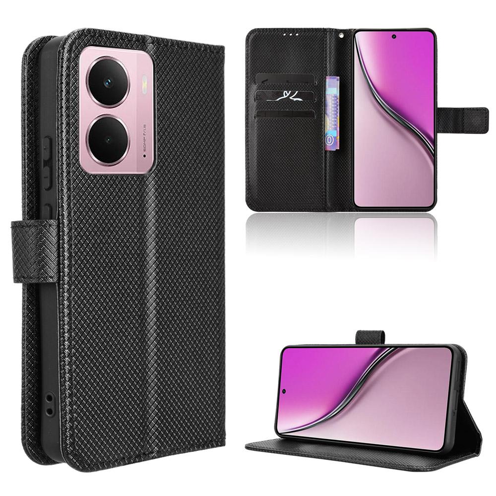 For Realme Neo7x 5G/Realme 14 5G/Realme P3 5G Leather Wallet Case with Strap Diamond Texture Phone Cover Black
For Realme Neo7x 5G/Realme 14 5G/Realme P3 5G Leather Wallet Case with Strap Diamond Texture Phone Cover Black