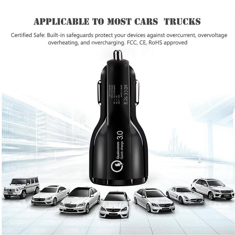 30W Quick Charge 3.0 Dual USB Car Charger 5V6A Turbo Fast Car Charging Mobile Phone Charger For iPhone Xiaomi Sumsang
30W Quick Charge 3.0 Dual USB Car Charger 5V6A Turbo Fast Car Charging Mobile Phone Charger For iPhone Xiaomi Sumsang