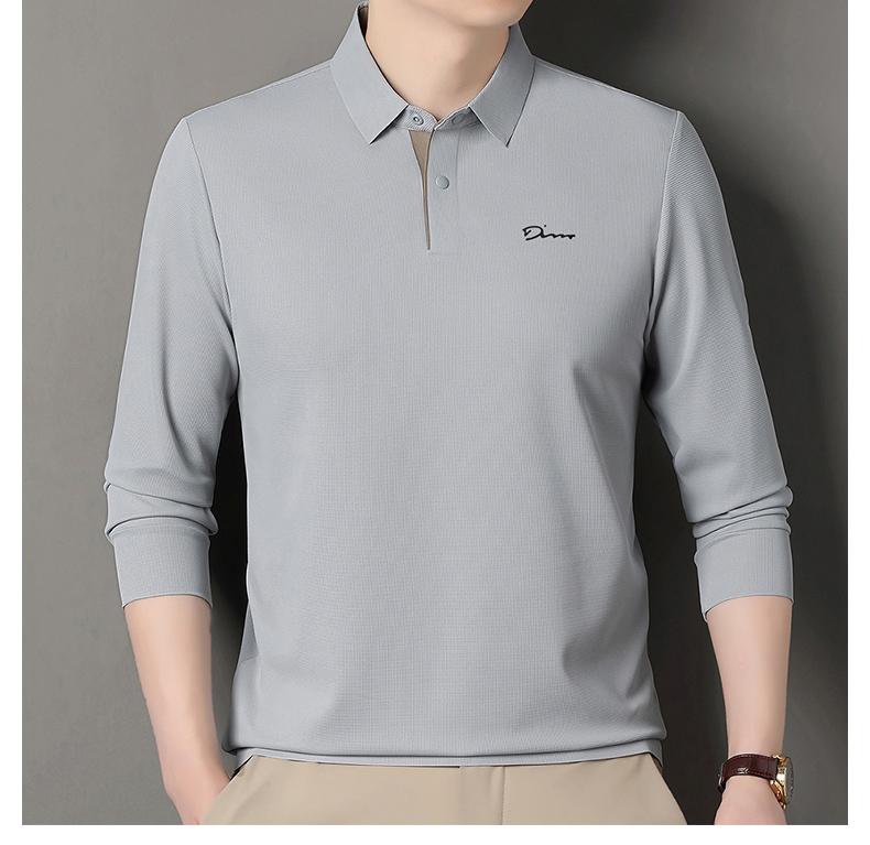 25 Long Sleeved T-Shirt Men S Spring And Autumn Business Casual Lapel Polo Shirt Skin Friendly And Wrinkle Resistant Base Shirt M
25 Long Sleeved T-Shirt Men S Spring And Autumn Business Casual Lapel Polo Shirt Skin Friendly And Wrinkle Resistant Base Shirt M