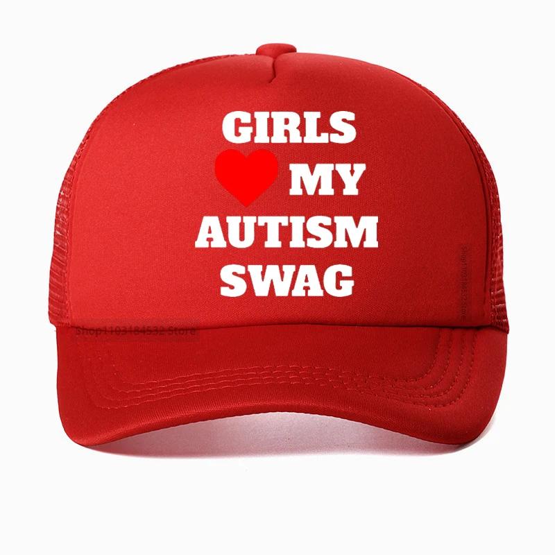 Girls Heart My Autism Swag baseball cap Women Birthday Gifts Summer Style Adjustable Snapback hat Mesh Breathable hats Adjustable
Girls Heart My Autism Swag baseball cap Women Birthday Gifts Summer Style Adjustable Snapback hat Mesh Breathable hats Adjustable