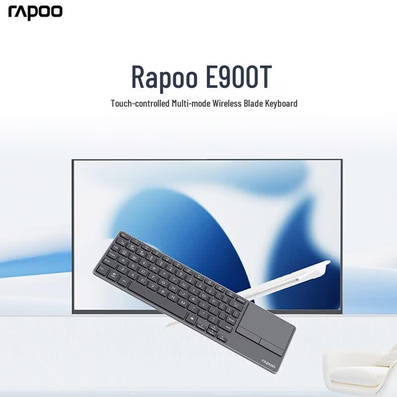 Rapoo E900T Multi-mode Wireless Ultra-thin Touch Keyboard
Rapoo E900T Multi-mode Wireless Ultra-thin Touch Keyboard