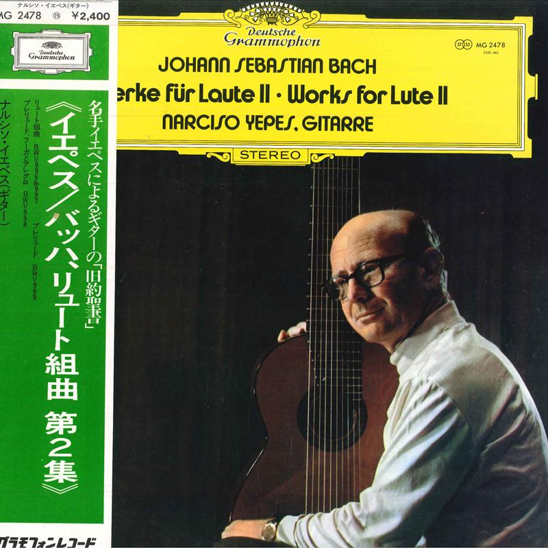 LP Record NARCISO YEPES - Johann Sebastian Bach Werke Fur Lau MG2478 GRAMMOPHON 1974 Japan Classical Used
LP Record NARCISO YEPES - Johann Sebastian Bach Werke Fur Lau MG2478 GRAMMOPHON 1974 Japan Classical Used