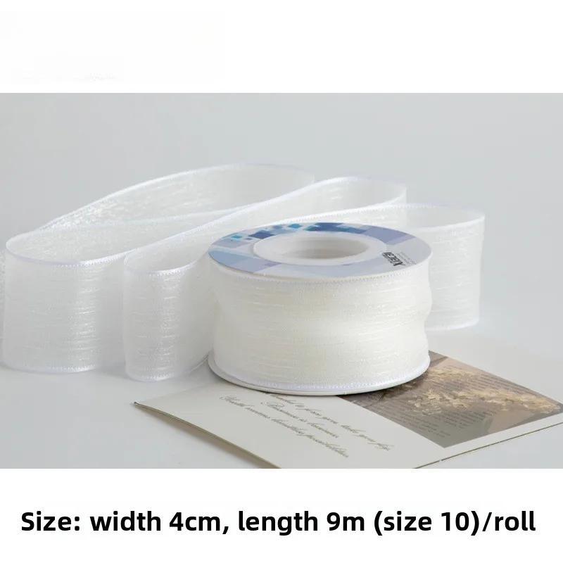 Gold Embossed Silk Snow Yarn Ribbon Bouquet Packaging Accessories Diy Bow Practical New Decorative Ribbon One Size
Gold Embossed Silk Snow Yarn Ribbon Bouquet Packaging Accessories Diy Bow Practical New Decorative Ribbon One Size