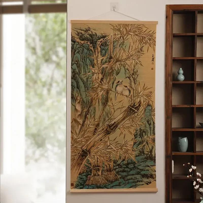 Customized 1pc Bamboo Roller Shutter Painting Decoration of Entrance Corridor Foyer Chinese Style Tea Room Hanging Paintings 40X70CM
Customized 1pc Bamboo Roller Shutter Painting Decoration of Entrance Corridor Foyer Chinese Style Tea Room Hanging Paintings 40X70CM