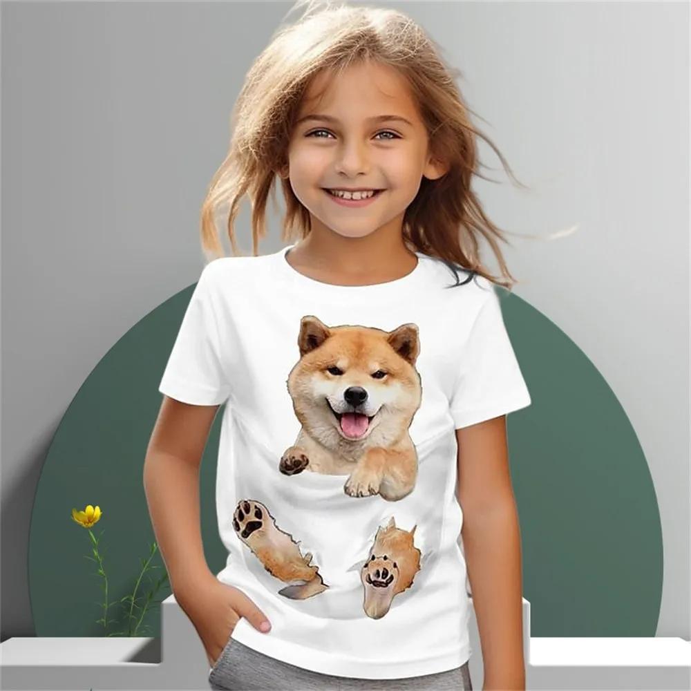 Креативная детская футболка для собак для мальчиков, летняя модная футболка с коротким рукавом, новинка, с круглым вырезом, одежда для девочек-подростков 170
Креативная детская футболка для собак для мальчиков, летняя модная футболка с коротким рукавом, новинка, с круглым вырезом, одежда для девочек-подростков 170