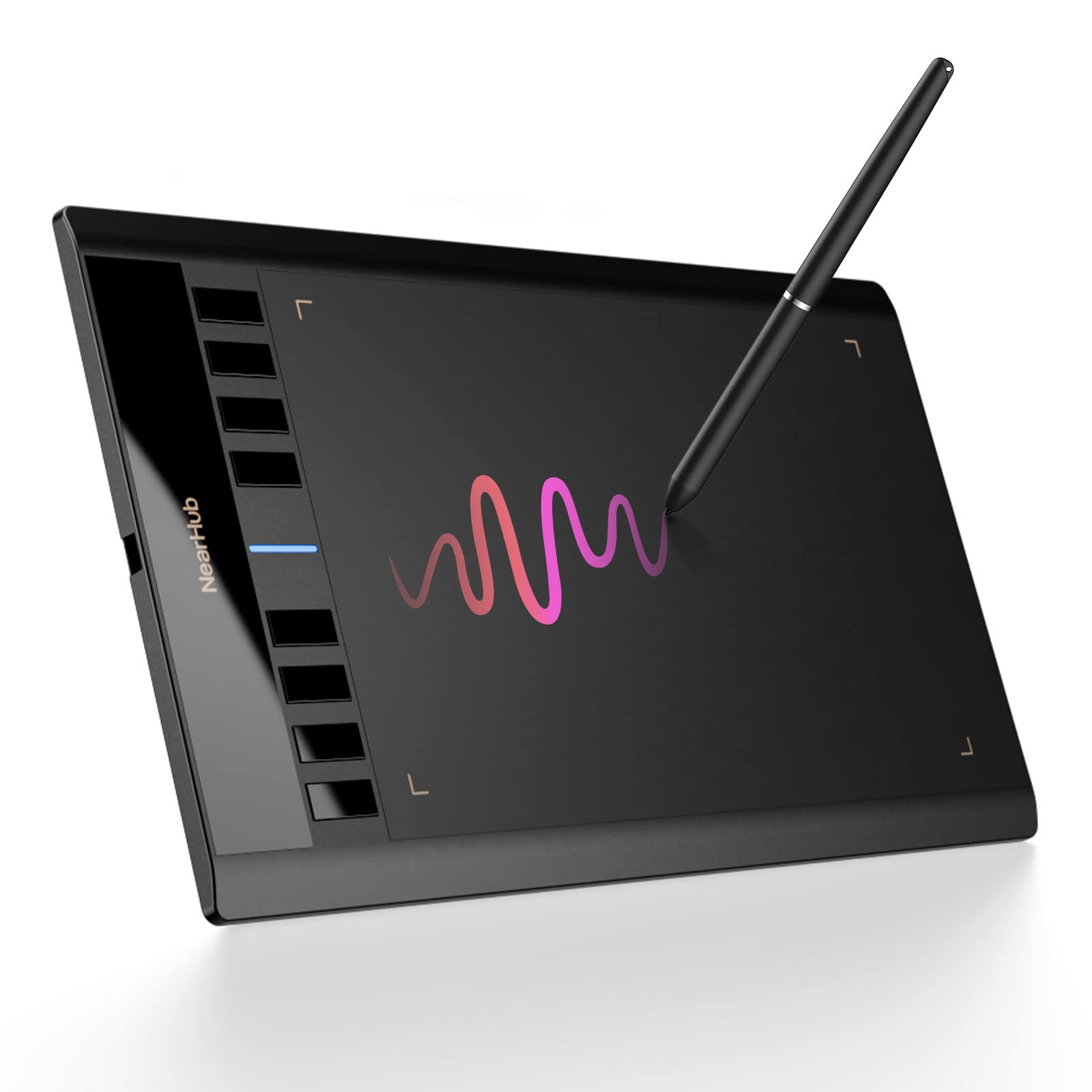 NearHub Pen Board Drawing Pen 10 x 6 Тонка 8-мм ручка, яка не потребує деталей 8192 рівні нахилу пера Сумісність з ОС Онлайн-зустрічі Для гібриду чорний
NearHub Pen Board Drawing Pen 10 x 6 Тонка 8-мм ручка, яка не потребує деталей 8192 рівні нахилу пера Сумісність з ОС Онлайн-зустрічі Для гібриду чорний