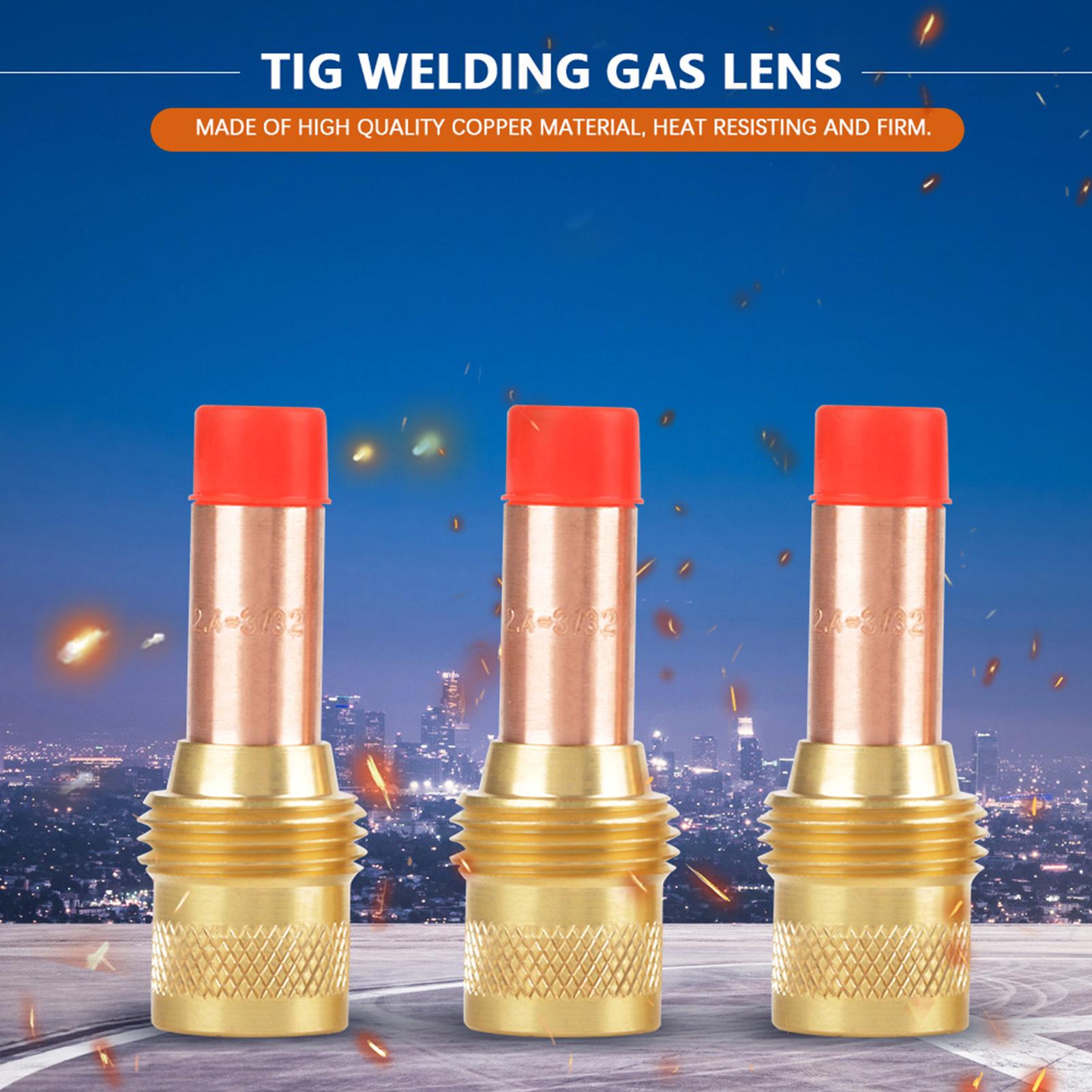 3Pcs 45V26 Collet Body Gas Lens for Tig Welding Torch WP 17 18 26 2.4mm
3Pcs 45V26 Collet Body Gas Lens for Tig Welding Torch WP 17 18 26 2.4mm