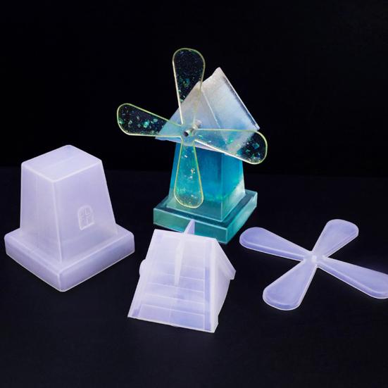 Yousheng 1 Set DIY Windmill Ornament Silicone Mold Handmade Rotating Windmill Figurine Desktop Decoration Crafts Making Epoxy Resin Casting Mold set
Yousheng 1 Set DIY Windmill Ornament Silicone Mold Handmade Rotating Windmill Figurine Desktop Decoration Crafts Making Epoxy Resin Casting Mold set