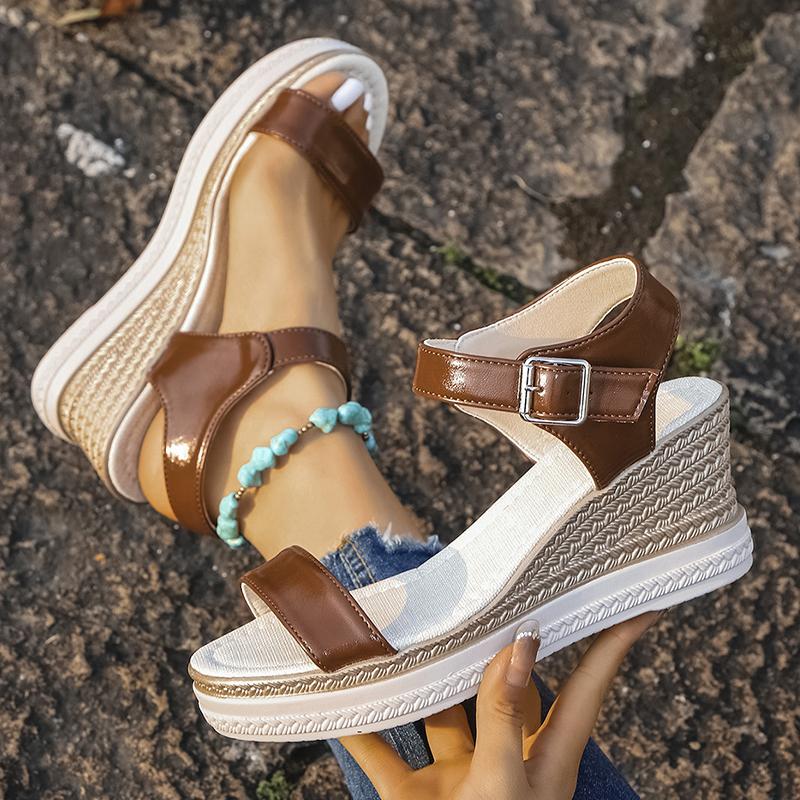 2025 Летняя мода женские босоножки на танкетке коричневые сандалии на платформе с пряжкой на ремне женские толстые нескользящие пляжные туфли женские 43 коричневый
2025 Летняя мода женские босоножки на танкетке коричневые сандалии на платформе с пряжкой на ремне женские толстые нескользящие пляжные туфли женские 43 коричневый
