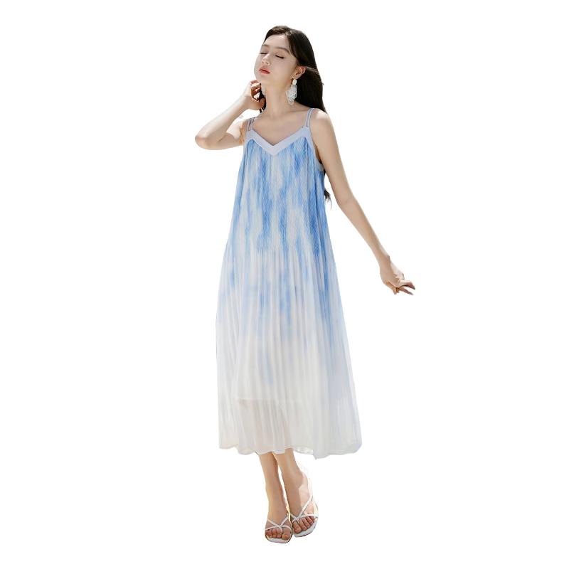 Xiangying Women s V-Neck Chiffon Gradient Midi Dress S
Xiangying Women s V-Neck Chiffon Gradient Midi Dress S
