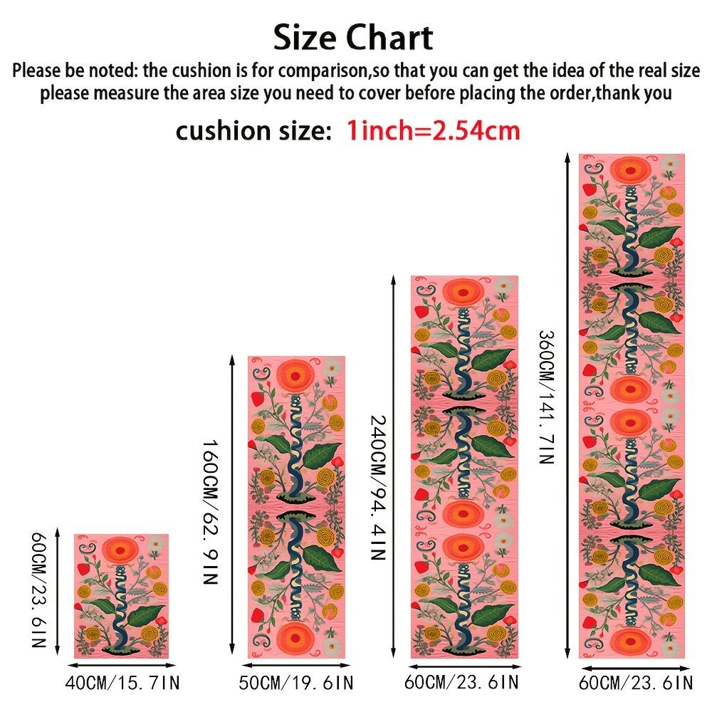 VIKAMA Bright Pink Long Runner Rug Floral Carpet Doormat Welcome Mat Kitchen Rug Carpet For Live Room Rug For Bedroom Home Decor 40X60CM (1.3X2FT
VIKAMA Bright Pink Long Runner Rug Floral Carpet Doormat Welcome Mat Kitchen Rug Carpet For Live Room Rug For Bedroom Home Decor 40X60CM (1.3X2FT