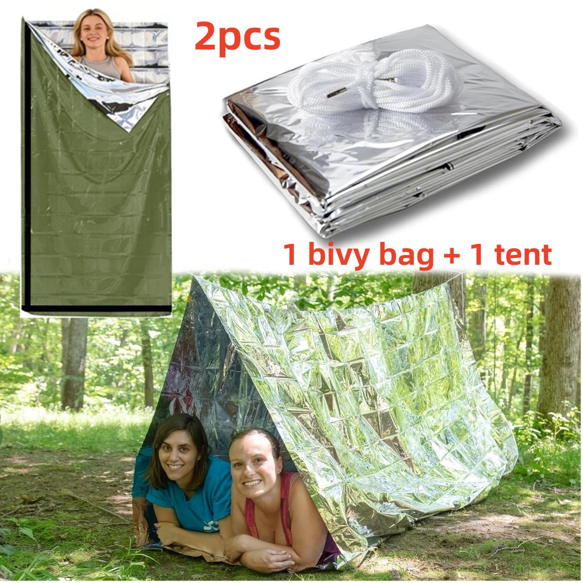 High thermal retention shelter kit, reflective foil tent and warm sleeping bag perfect for wilderness backpacking trips зелёный
High thermal retention shelter kit, reflective foil tent and warm sleeping bag perfect for wilderness backpacking trips зелёный