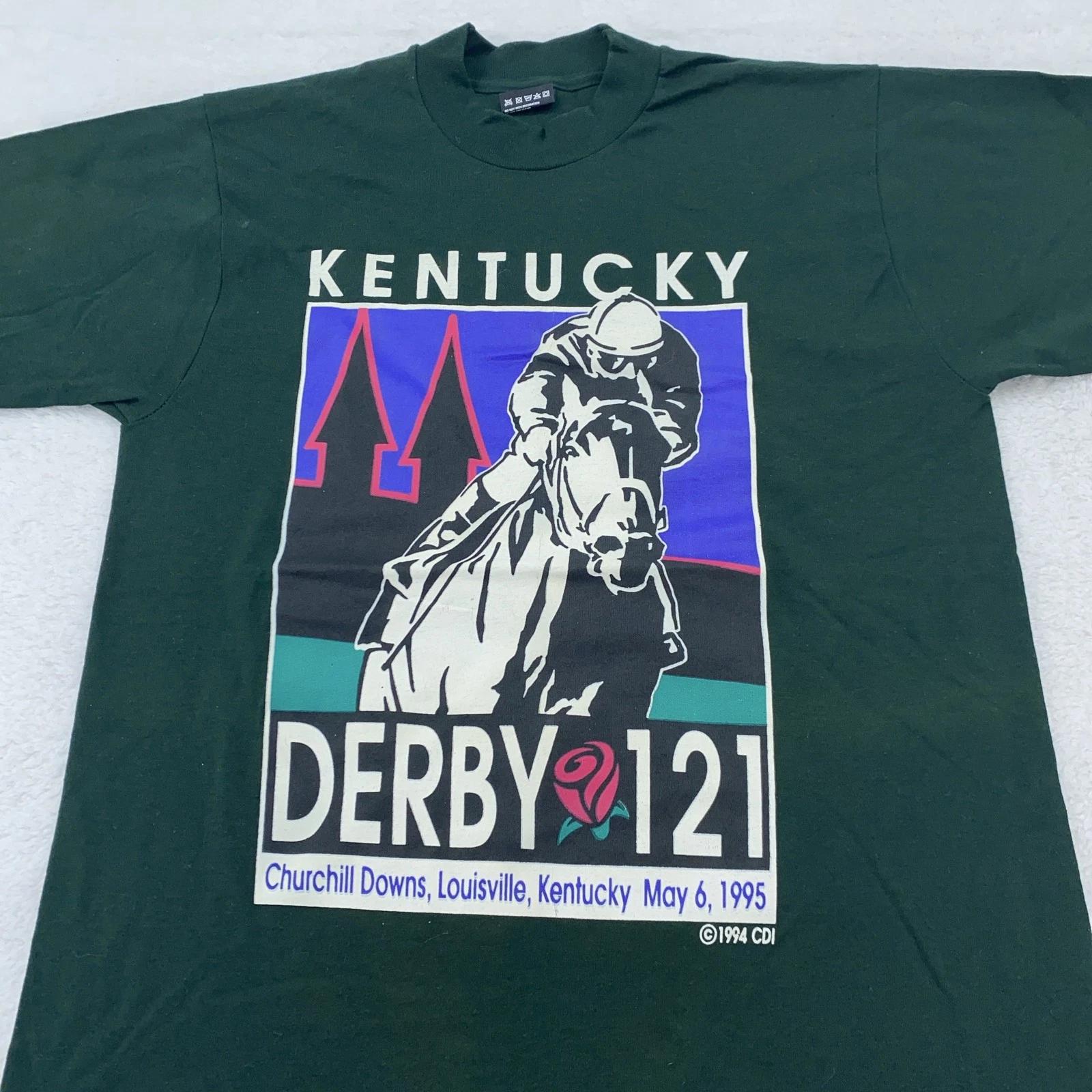 Vintage Kentucky Derby 121 Shirt Tee Small Horse Racing Churchill Downs 1995 90 4XL
Vintage Kentucky Derby 121 Shirt Tee Small Horse Racing Churchill Downs 1995 90 4XL