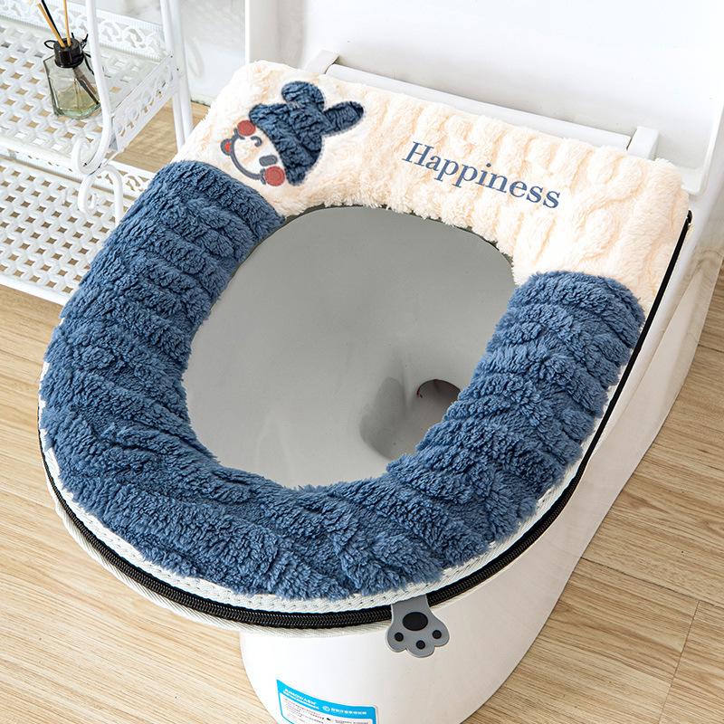Household thickened autumn and winter zipper toilet toilet seat cushion cover waterproof plush dirt-resistant Темно-синій
Household thickened autumn and winter zipper toilet toilet seat cushion cover waterproof plush dirt-resistant Темно-синій