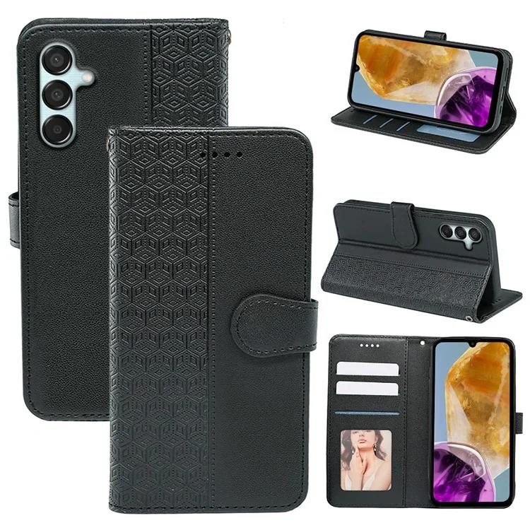 For Samsung Galaxy M15 5G F15 5G Phone Case Cubic Grid Imprint PU Leather Wallet Cover
For Samsung Galaxy M15 5G F15 5G Phone Case Cubic Grid Imprint PU Leather Wallet Cover