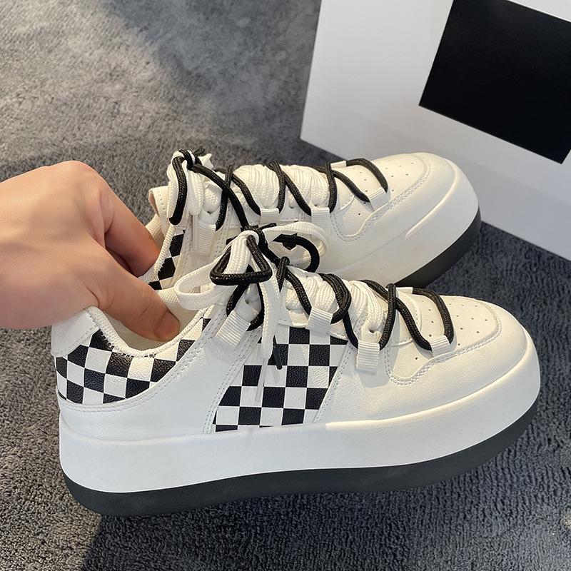 Шахматная доска Клетчатая обувь Женская новая весенняя платформа увеличивающая рост универсальная студенческая обувь с большой головой 40 чёрный
Шахматная доска Клетчатая обувь Женская новая весенняя платформа увеличивающая рост универсальная студенческая обувь с большой головой 40 чёрный