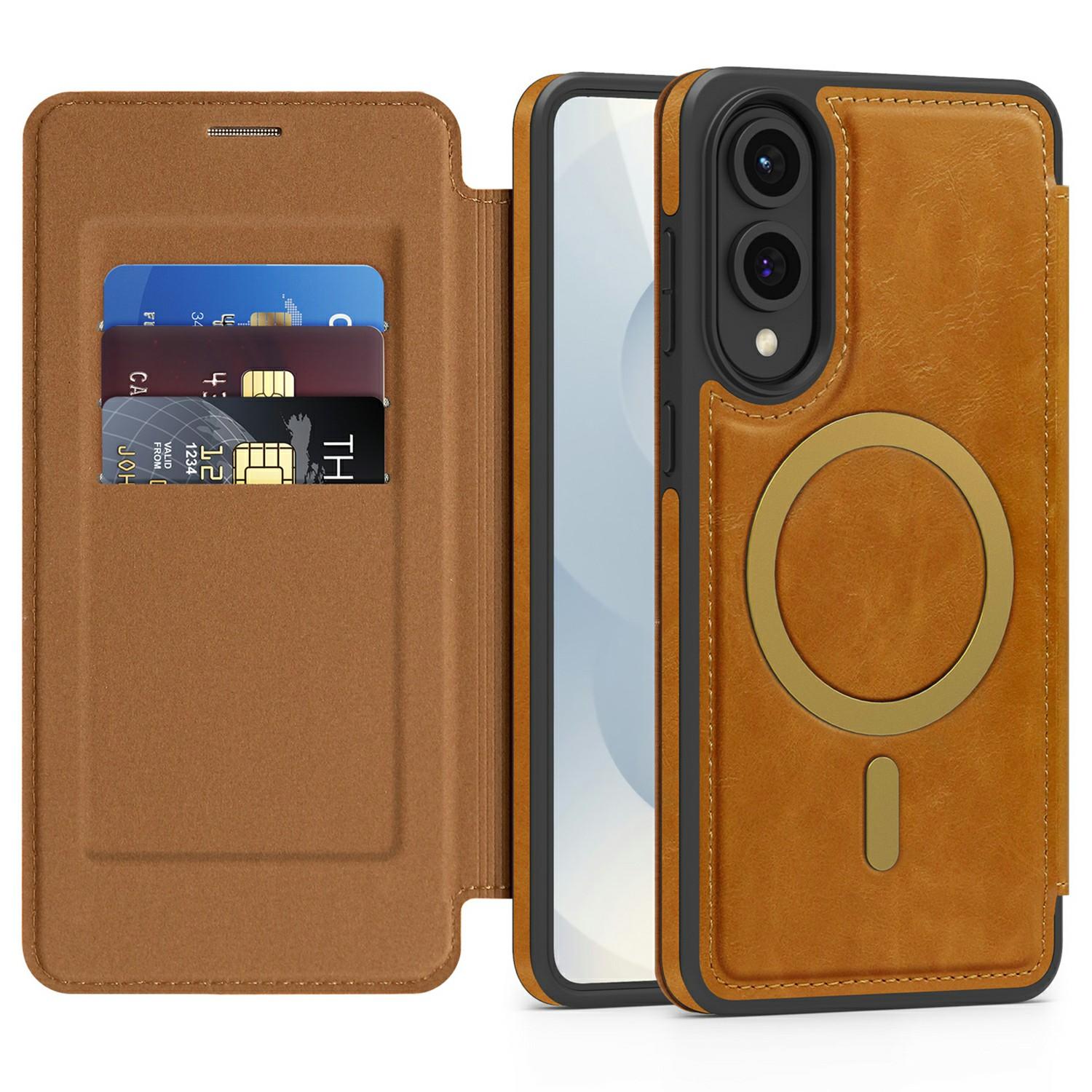 For Samsung Galaxy S25 Edge Case Compatible with MagSafe RFID Blocking Card Holder Leather Phone Cover Dark Purple
For Samsung Galaxy S25 Edge Case Compatible with MagSafe RFID Blocking Card Holder Leather Phone Cover Dark Purple