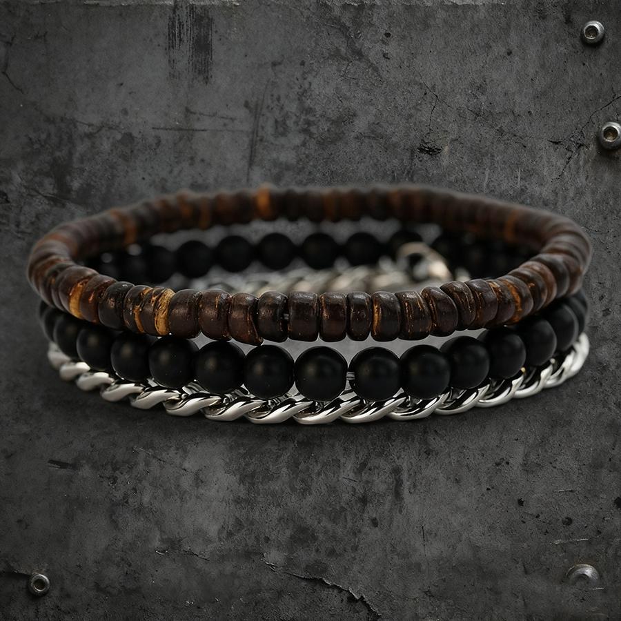 Hiphop Rock 3Pcs/Set Cuban Chain Bracelet For Men Natural Coconut Beads Strand Braclet Street Party Versatile Accessories Homme
Hiphop Rock 3Pcs/Set Cuban Chain Bracelet For Men Natural Coconut Beads Strand Braclet Street Party Versatile Accessories Homme