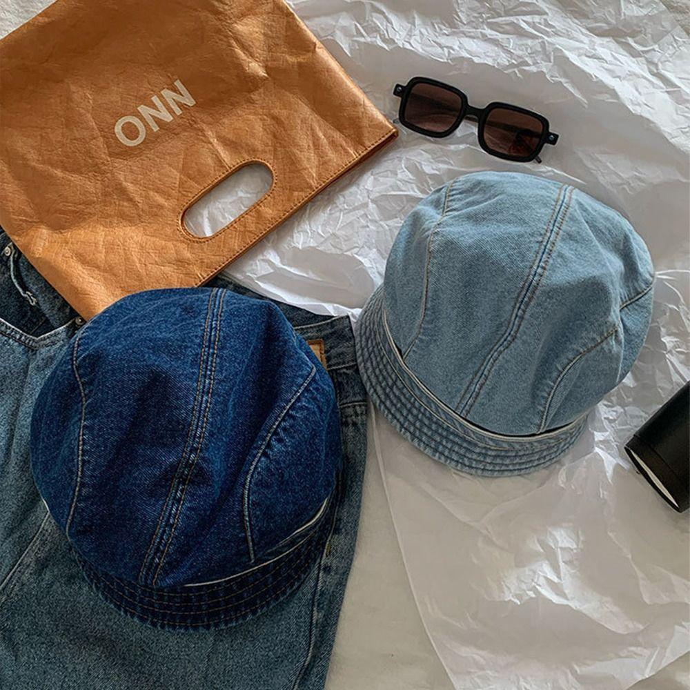 All-Match Short Brim Denim Cap Japanese Leisure Visor Hat Trendy Denim Bucket Cap Outdoor Style 1
All-Match Short Brim Denim Cap Japanese Leisure Visor Hat Trendy Denim Bucket Cap Outdoor Style 1