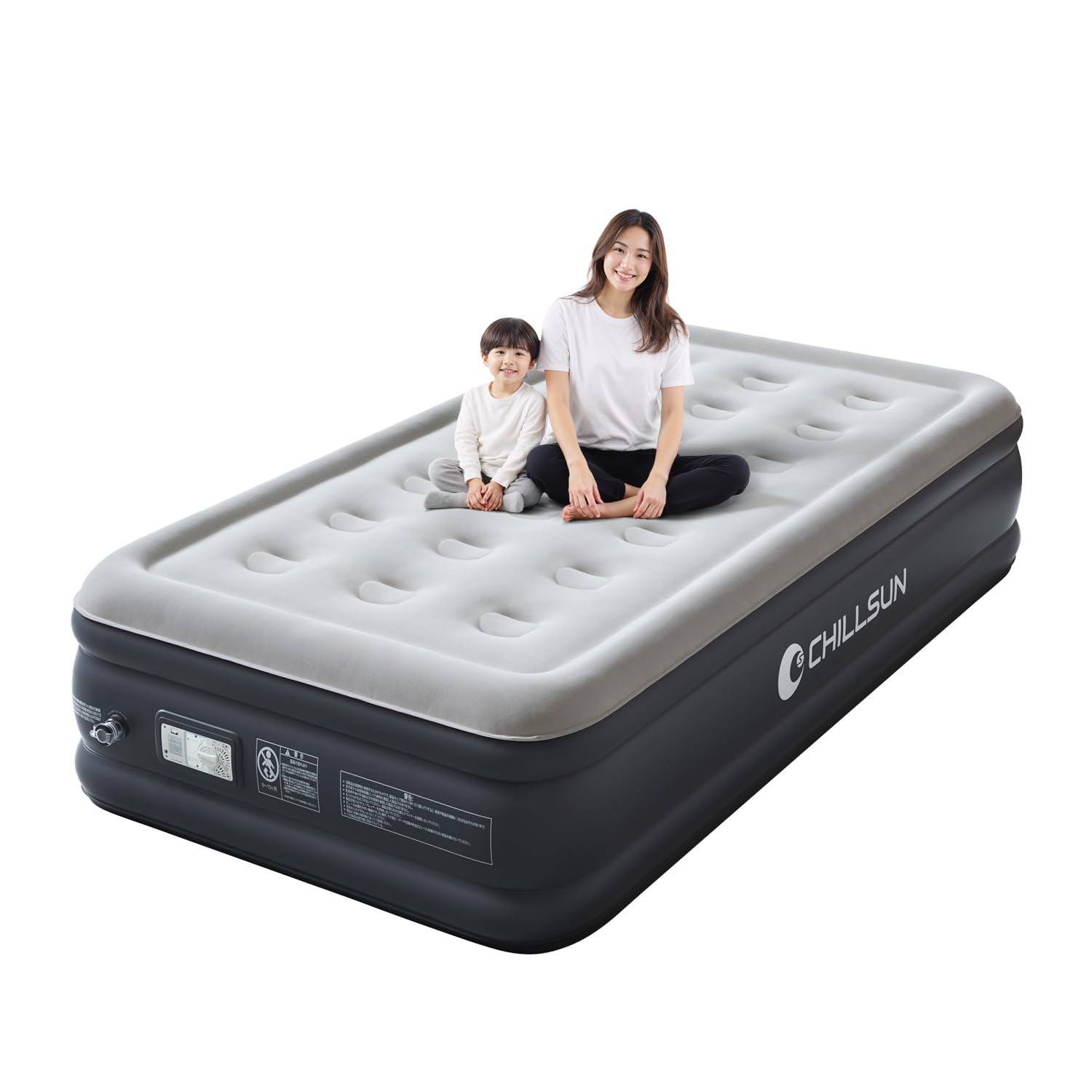 CHILLSUN Air Single 350kg Weight Camping Air Mattress with Electric High Extra Storage Bag 190cm Long x 99cm Wide x 40cm Thick Bed, Size, Capacity,
CHILLSUN Air Single 350kg Weight Camping Air Mattress with Electric High Extra Storage Bag 190cm Long x 99cm Wide x 40cm Thick Bed, Size, Capacity,
