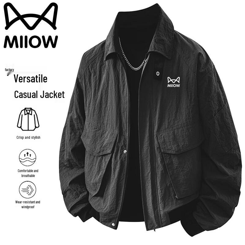 Men s Windproof Casual Lapel Jacket XL
Men s Windproof Casual Lapel Jacket XL