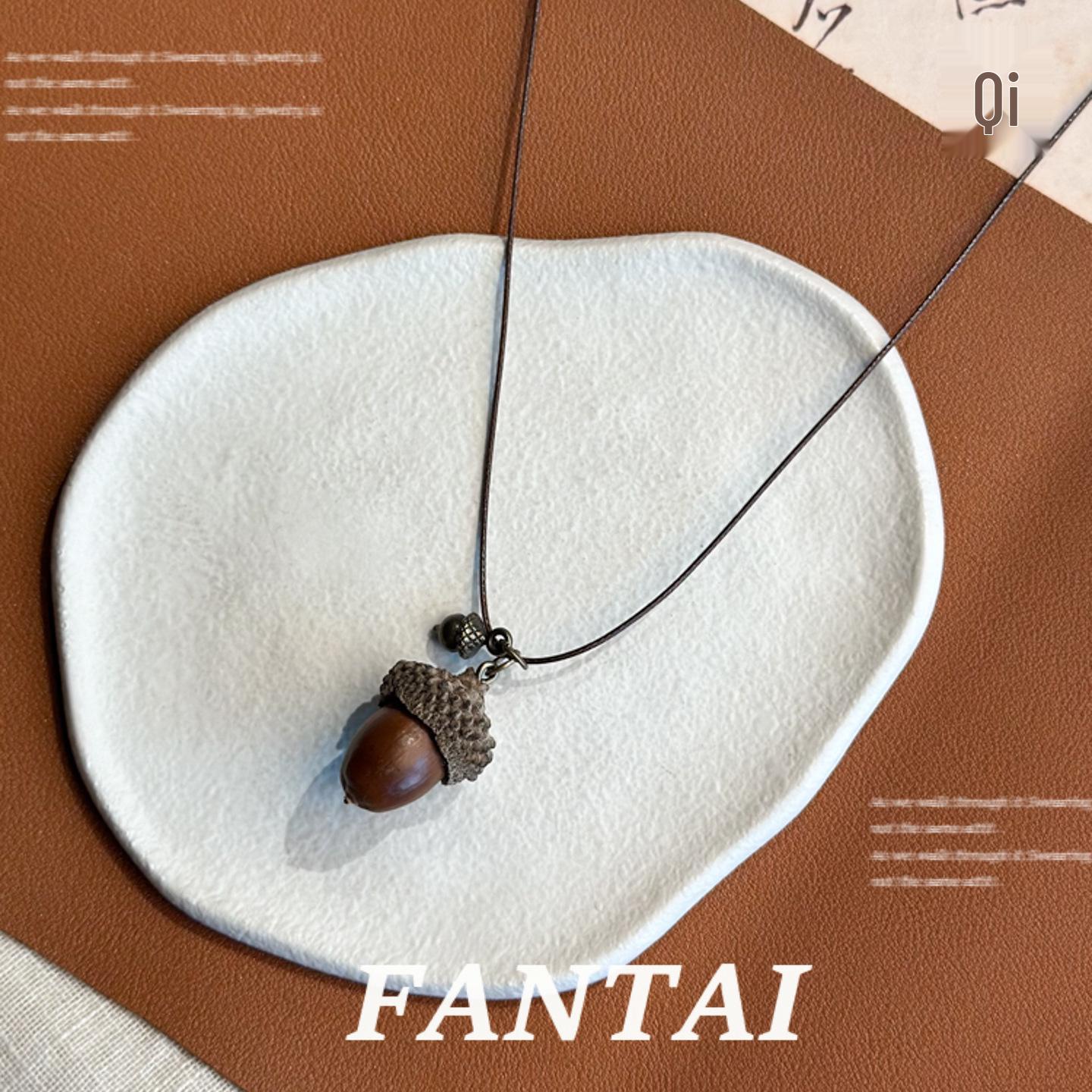 Деревянное ожерелье в виде желудя: Китайские этнические винтажные украшения для женщин
Деревянное ожерелье в виде желудя: Китайские этнические винтажные украшения для женщин