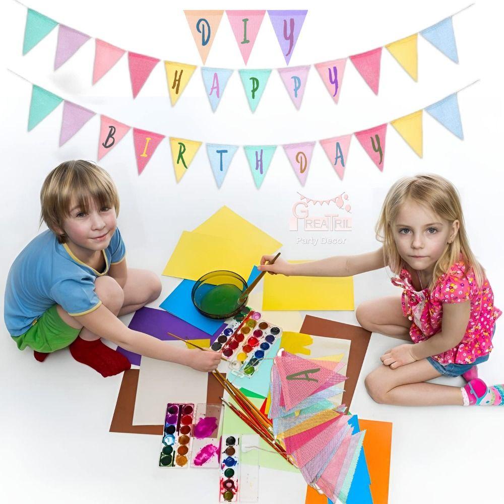 Colorful Extended Length Burlap 12 Flags a String 5.12 x 7 Banner Triangle Flags Rainbow Pennant
Colorful Extended Length Burlap 12 Flags a String 5.12 x 7 Banner Triangle Flags Rainbow Pennant