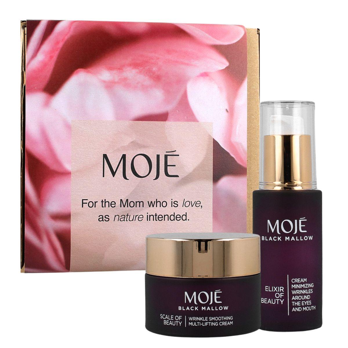 MOJÉ Black Mallow Set (krem pod oczy 30 ml + krem do twarzy 50 ml) - zestaw prezentowy z czarną malwą
MOJÉ Black Mallow Set (krem pod oczy 30 ml + krem do twarzy 50 ml) - zestaw prezentowy z czarną malwą