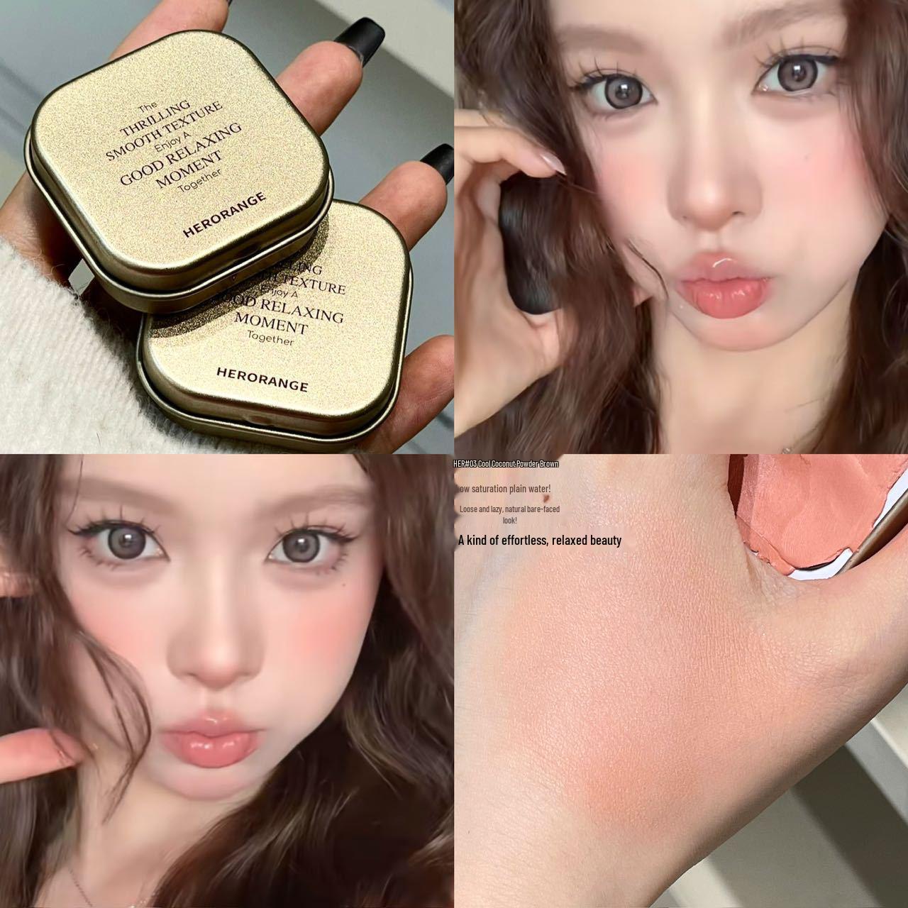 HERORANGE Soft Chewy Korean Blush Cream for Natural Color and Contouring
HERORANGE Soft Chewy Korean Blush Cream for Natural Color and Contouring