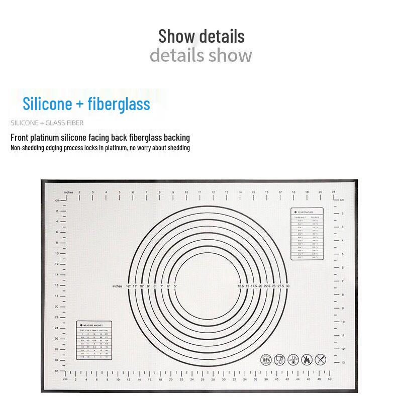 40x60 Non-Stick Silicone Baking and Kneading Mat - Food-Grade Platinum Silicone 40*50
40x60 Non-Stick Silicone Baking and Kneading Mat - Food-Grade Platinum Silicone 40*50