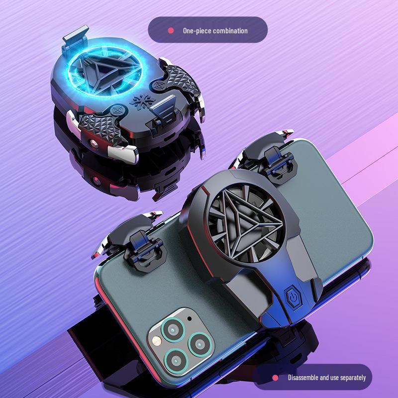 Four-Finger Gaming Phone Cooler with Two-Speed Airflow Z02 Plug-in Cooling
Four-Finger Gaming Phone Cooler with Two-Speed Airflow Z02 Plug-in Cooling