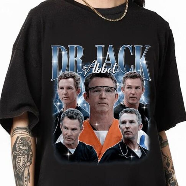 Dr. Jack Abbot Bootleg Unisex T-Shirt, Vintage Style Tee, Medical Drama Fan Shirt, Funny Jack Abbott T-Shirt, Doctor TV Characters T-Shirt M
Dr. Jack Abbot Bootleg Unisex T-Shirt, Vintage Style Tee, Medical Drama Fan Shirt, Funny Jack Abbott T-Shirt, Doctor TV Characters T-Shirt M