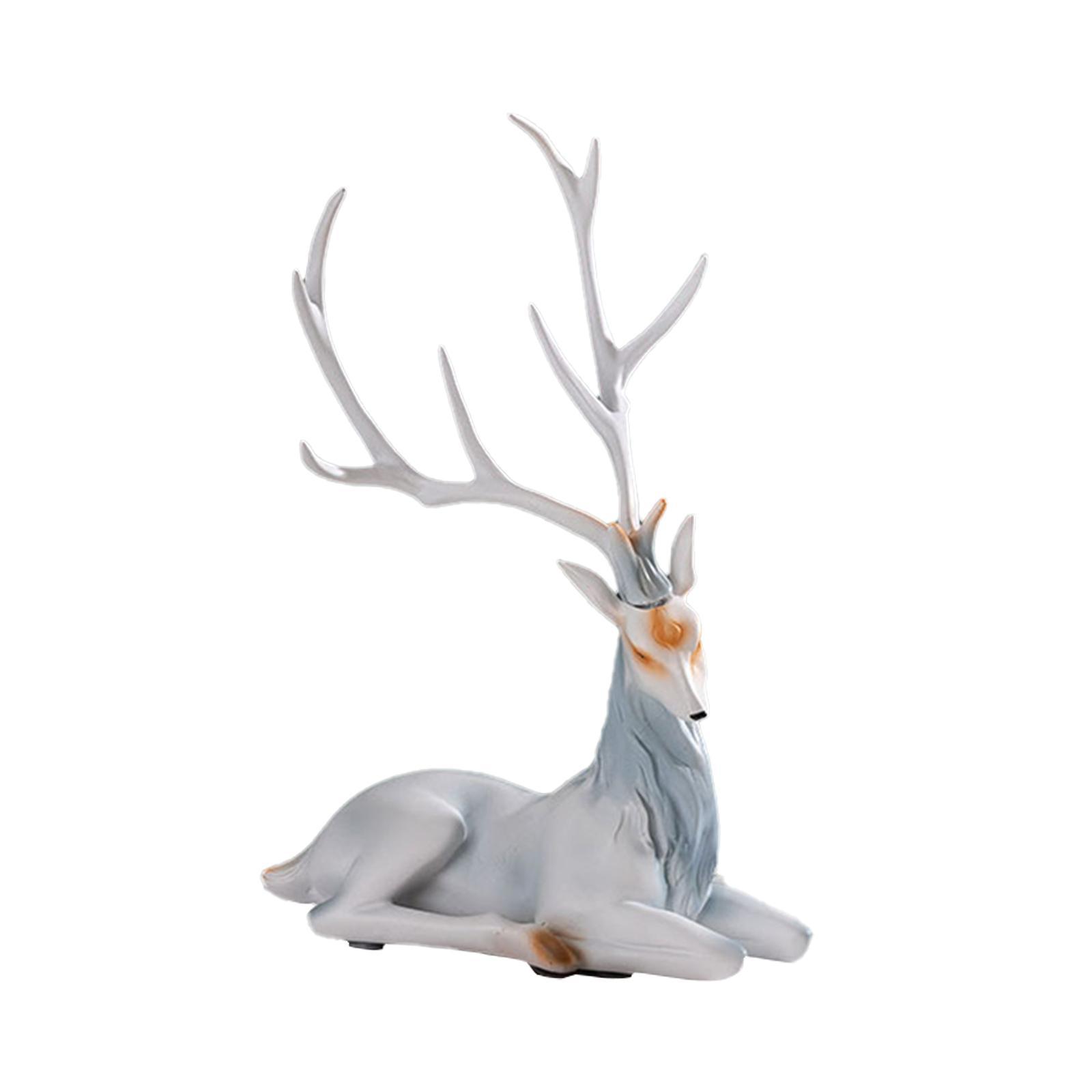 Elk Figurine Collection Resin Tabletop Ornament Animal Sculpture for Cabinet Table Centerpiece Bookshelf Shelf Home Decoration
Elk Figurine Collection Resin Tabletop Ornament Animal Sculpture for Cabinet Table Centerpiece Bookshelf Shelf Home Decoration