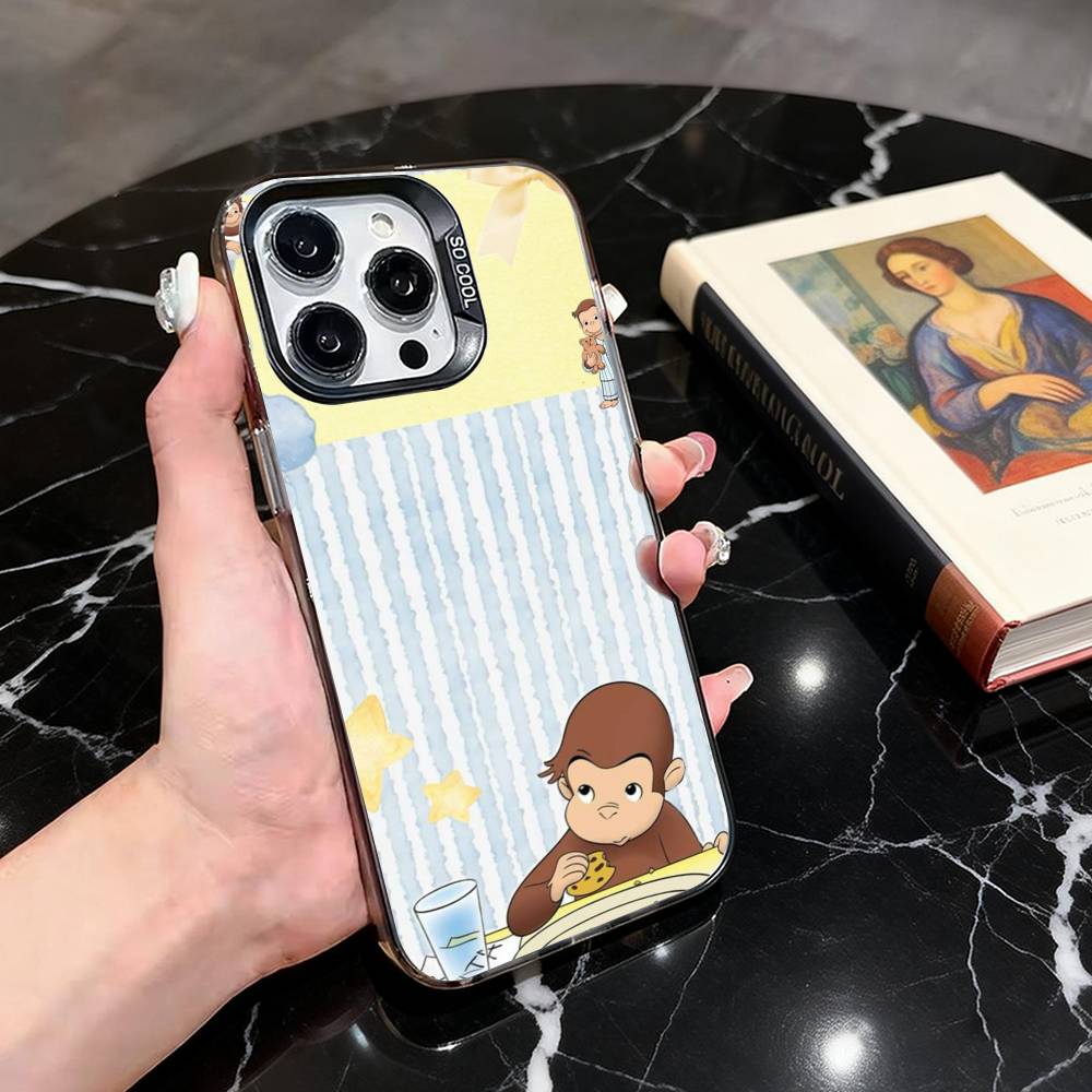 Monkey C-Curious George Phone Case For iPhone 17,16,15,14,13,12,11 Plus,Pro Max,XS,Colorful Silver Phone case Funda Cover iPhone12
Monkey C-Curious George Phone Case For iPhone 17,16,15,14,13,12,11 Plus,Pro Max,XS,Colorful Silver Phone case Funda Cover iPhone12