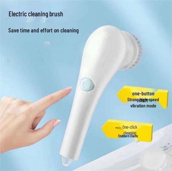 Многофункциональная электрическая щетка для чистки с пятью насадками для кухни и ванной комнаты Five Brush Heads белый
Многофункциональная электрическая щетка для чистки с пятью насадками для кухни и ванной комнаты Five Brush Heads белый