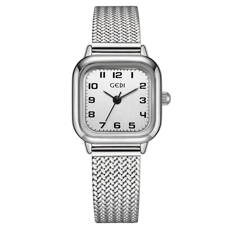 Simple Small Sugar Cube Women S Watch, High-End Wheat Ear Belt, Medieval Watch Women S Waterproof Stainless Steel Quartz Watch
Simple Small Sugar Cube Women S Watch, High-End Wheat Ear Belt, Medieval Watch Women S Waterproof Stainless Steel Quartz Watch