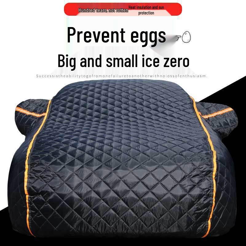 Universal Oxford Cloth Car Cover: Full Protection, Sun & Heat Insulation, All-Season & Hail Resistant Black Four-layer with Cotton Anti-Hail
Universal Oxford Cloth Car Cover: Full Protection, Sun & Heat Insulation, All-Season & Hail Resistant Black Four-layer with Cotton Anti-Hail