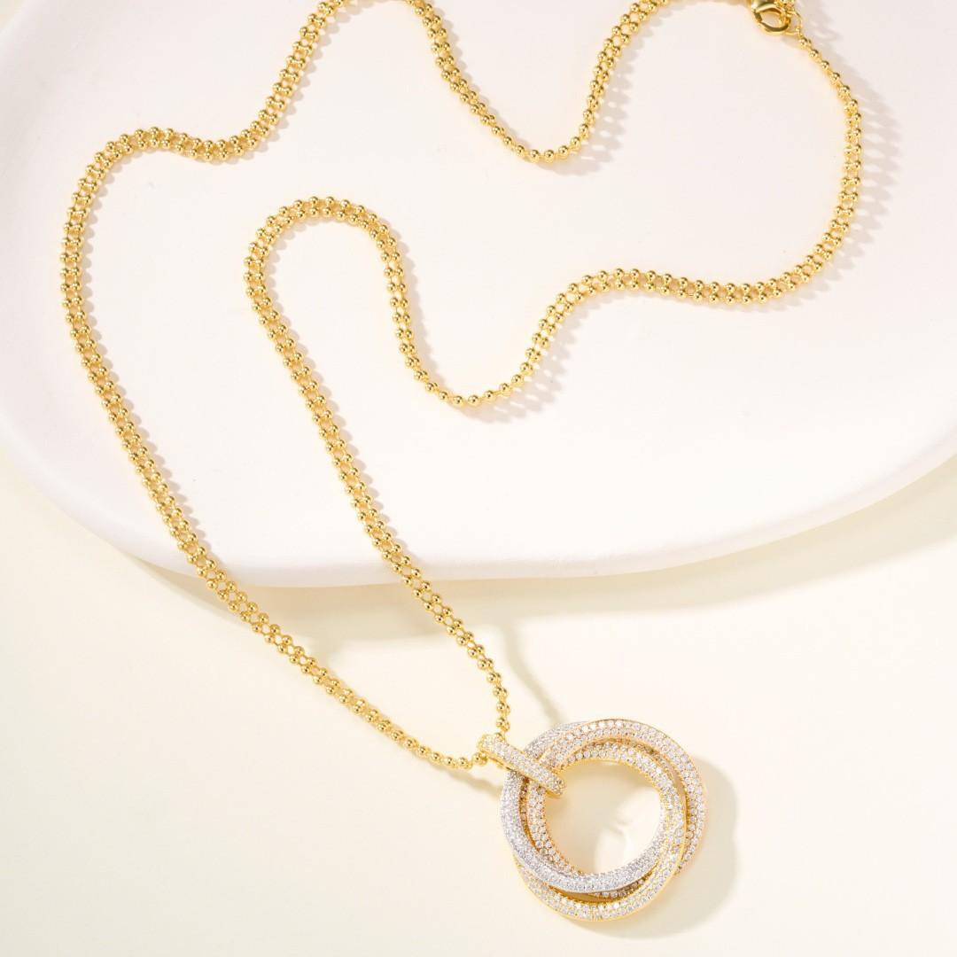 Большое трехцветное кольцо-ожерелье, полностью усыпанное бриллиантами, женская цепочка на ключицу в стиле легкой роскоши, ручной работы, ветер V gold
Большое трехцветное кольцо-ожерелье, полностью усыпанное бриллиантами, женская цепочка на ключицу в стиле легкой роскоши, ручной работы, ветер V gold