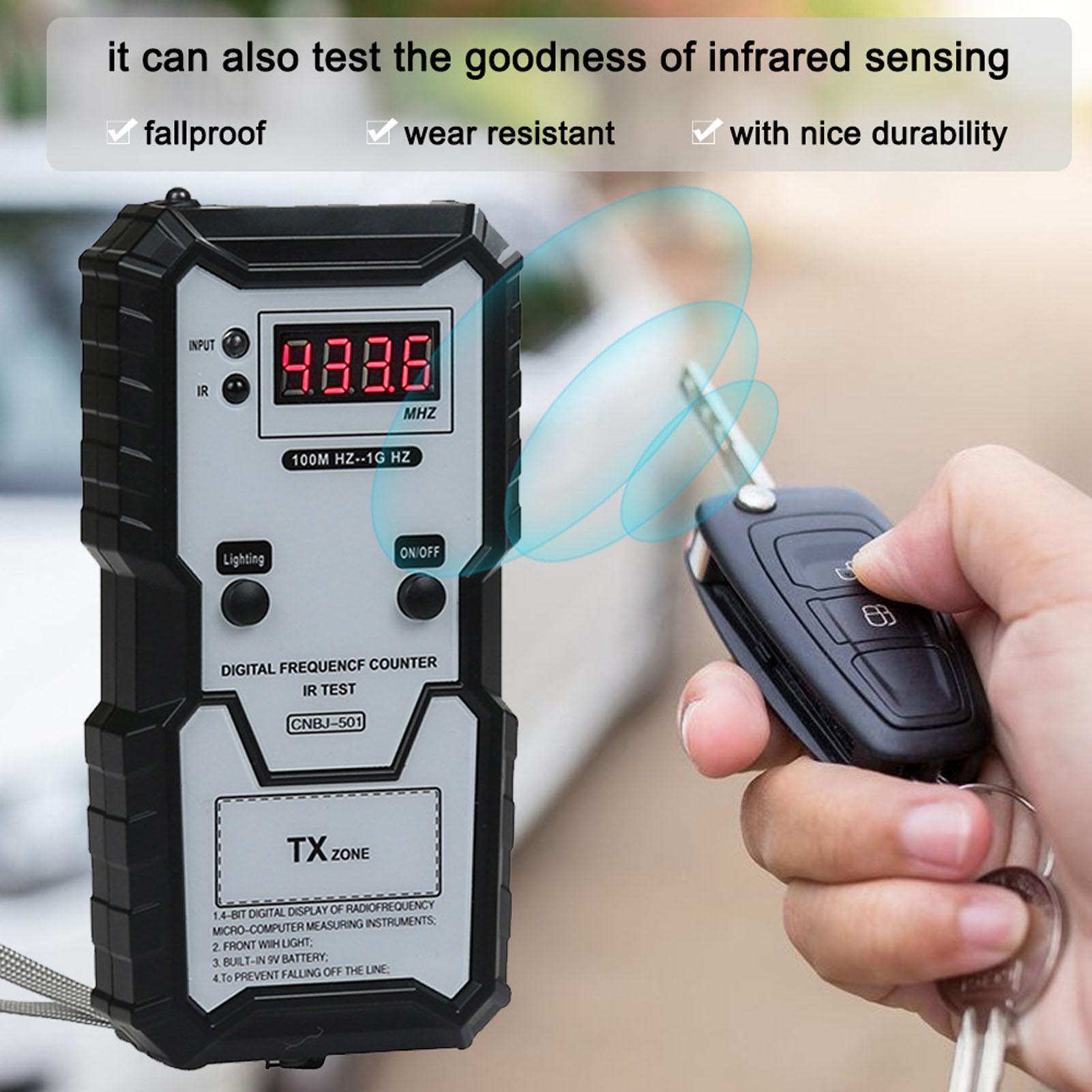 Infrared Frequency Tester Multipurpose Resistant Remote Key Frequency Tester for Electric Lock for Garage Door
Infrared Frequency Tester Multipurpose Resistant Remote Key Frequency Tester for Electric Lock for Garage Door