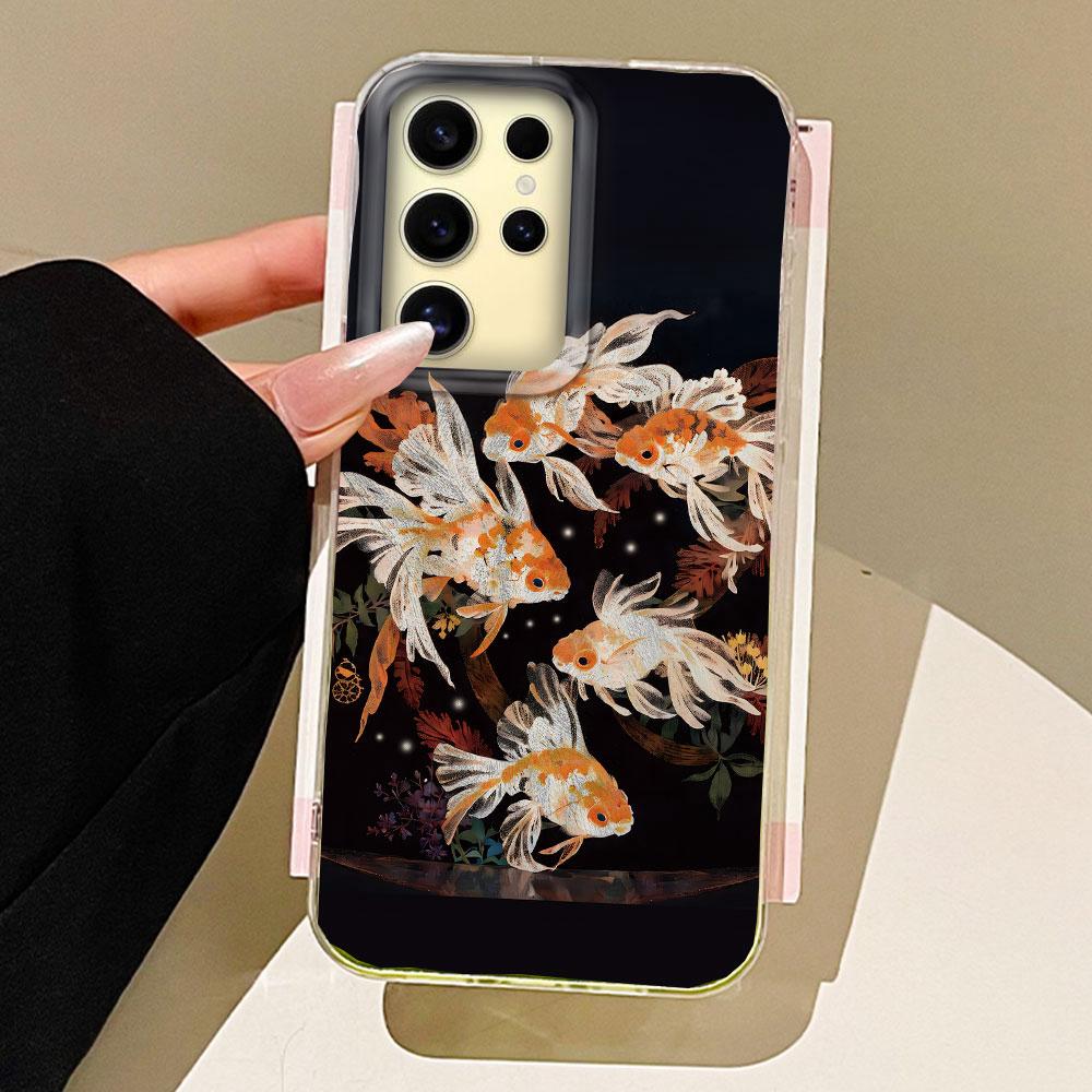 Чохол для телефону з текстурою пір я, із зображенням золотої рибки Кої та червоного коропа, для Samsung Galaxy S25 S24 S23 S22 S21 FE Plus Ultra, задня силіконова кришка Samsung Galaxy S23 Ultra білий
Чохол для телефону з текстурою пір я, із зображенням золотої рибки Кої та червоного коропа, для Samsung Galaxy S25 S24 S23 S22 S21 FE Plus Ultra, задня силіконова кришка Samsung Galaxy S23 Ultra білий