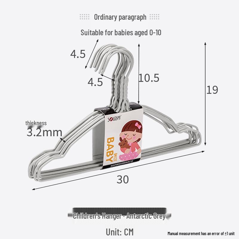 Non-Slip Baby Clothes Hanger - Thickened Small Size for Drying 10 pieces
Non-Slip Baby Clothes Hanger - Thickened Small Size for Drying 10 pieces