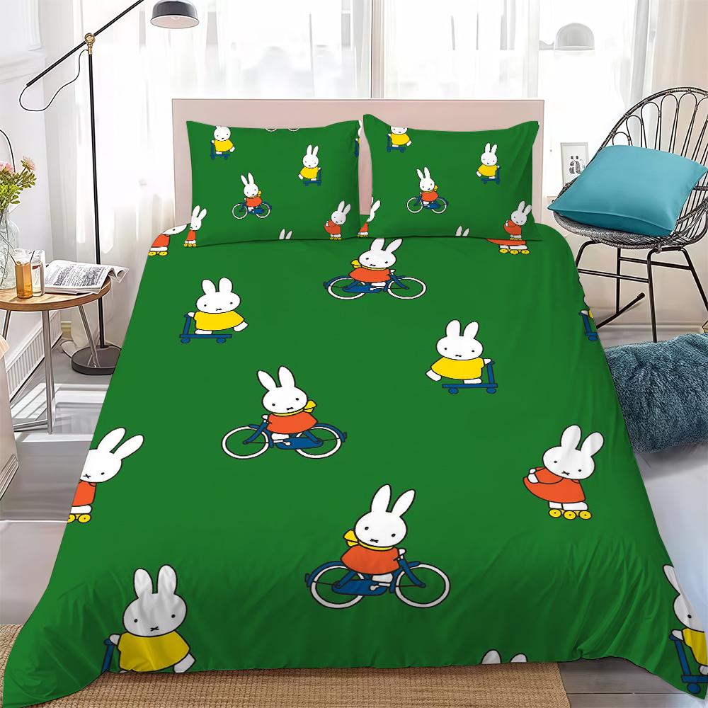 Cute M-Miffy Duvet Cover Set Home Style Bedding Soft Laundry Cotton Bed 3 Piece Set Student Dormitory Gift 135x200cm
Cute M-Miffy Duvet Cover Set Home Style Bedding Soft Laundry Cotton Bed 3 Piece Set Student Dormitory Gift 135x200cm