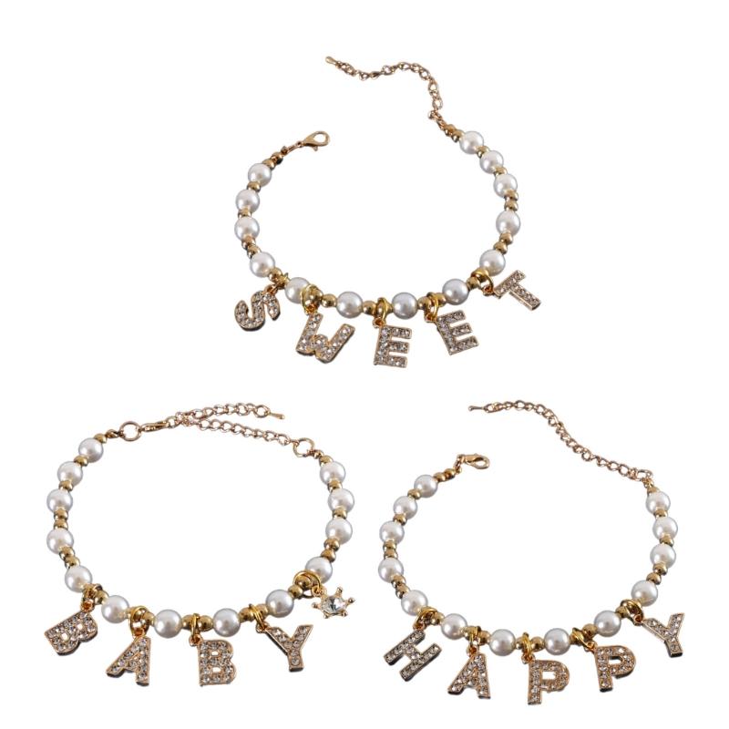 3PCS Cats Necklace with Rhinestones Letter Pendant Wedding Party Pet Necklace Decorative Collar Pet Christmas Neckwear M
3PCS Cats Necklace with Rhinestones Letter Pendant Wedding Party Pet Necklace Decorative Collar Pet Christmas Neckwear M