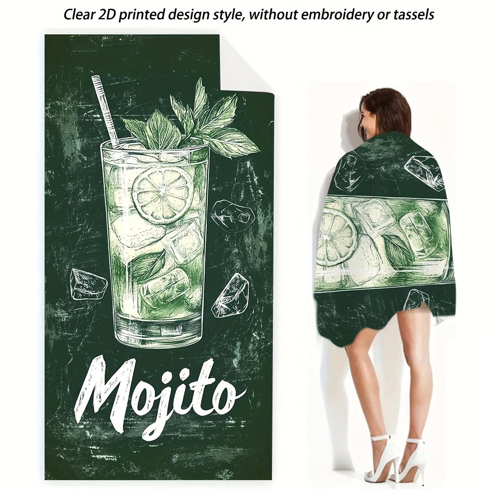 Mojito Cocktail Drink Printed Beach Towel Polyester Soft Quick Dry Large Bath Towel Summer Swimming Pool Surfing Blanket W40*H60(CM)
Mojito Cocktail Drink Printed Beach Towel Polyester Soft Quick Dry Large Bath Towel Summer Swimming Pool Surfing Blanket W40*H60(CM)