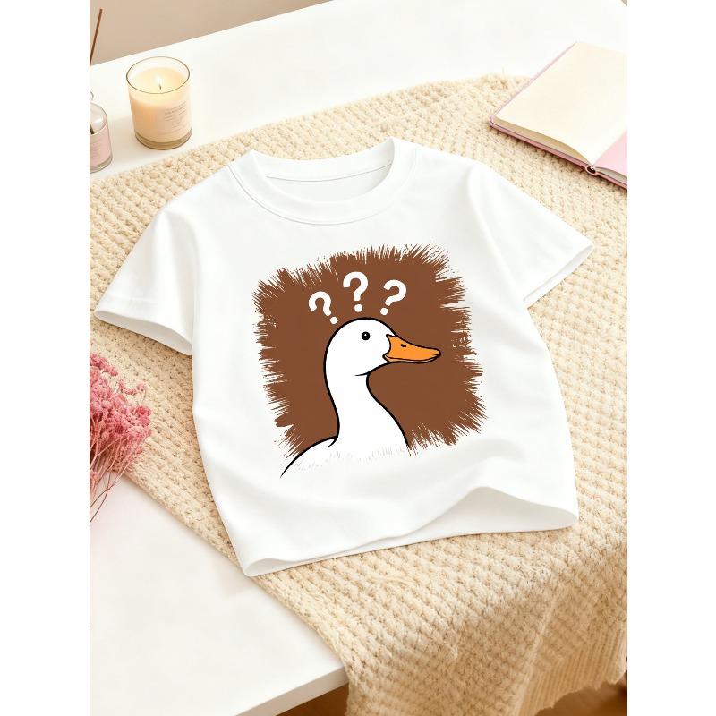 European sizes Girls Casual Crew Neck T-Shirt | Comfortable Slight Stretch Fabric, Perfect for Spring/Summer, Fashionable Random Print 164cm білий
European sizes Girls Casual Crew Neck T-Shirt | Comfortable Slight Stretch Fabric, Perfect for Spring/Summer, Fashionable Random Print 164cm білий