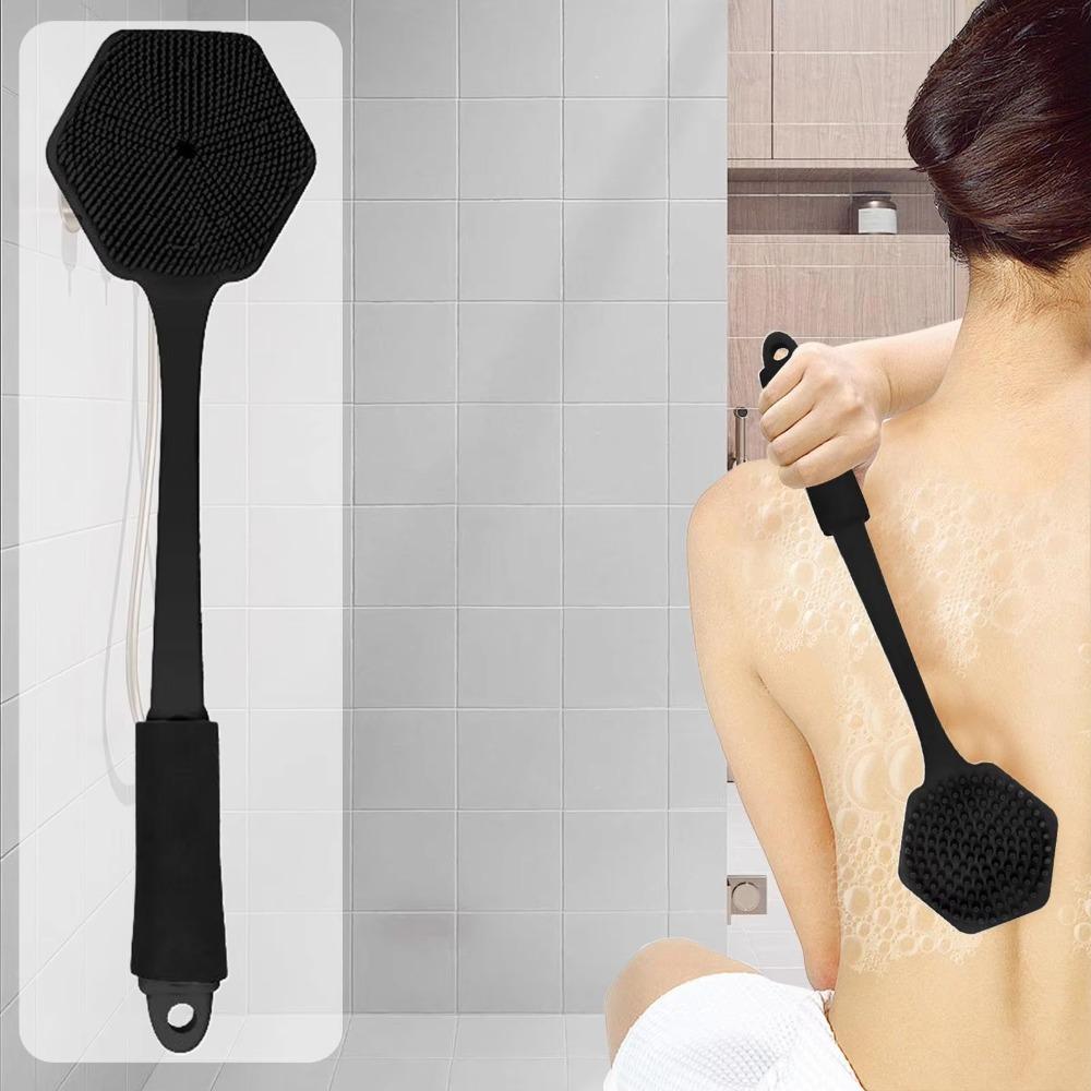 Anti Slip Silicone Shower Brush Thickened Back Scrubber Cleaning Tool Bathing Brush Travel рожевий
Anti Slip Silicone Shower Brush Thickened Back Scrubber Cleaning Tool Bathing Brush Travel рожевий